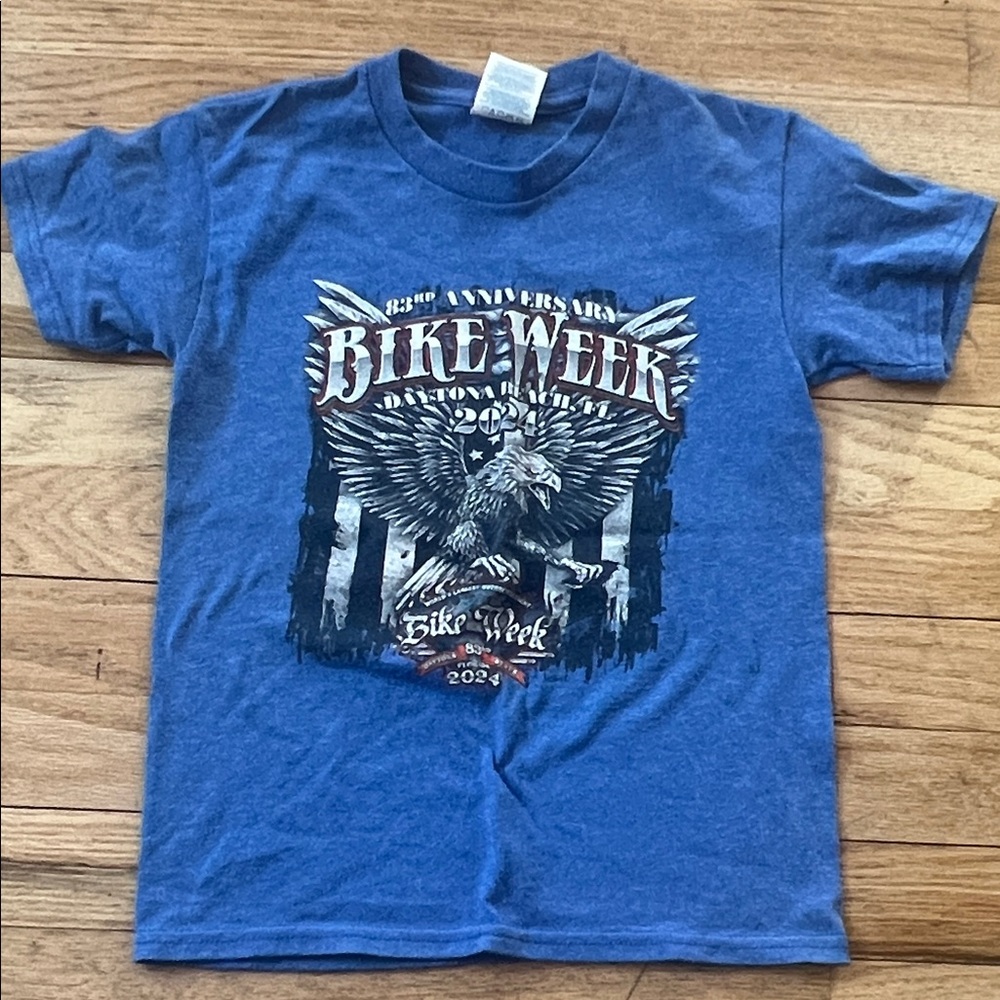 Delta Blue Bike Week Kids T-Shirt